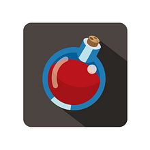 Flat Design: Health Potion. Un proyecto de Diseño gráfico e Ilustración tradicional de Daniel Diaz Estrada - 10.02.2017
