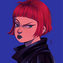 Bad to the Bone. Character Design, and Traditional illustration project by Amanda Corona - 02.13.2017
