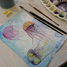 Mi Proyecto del curso: Técnicas modernas de Acuarela. Arts, Crafts, and Traditional illustration project by Inma Gallardo - 02.11.2017