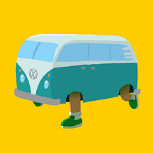 VW Camper. Un projet de Animation et Illustration traditionnelle de Sergiopop - 14.02.2017