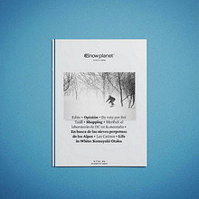 Snowplanet; snowboard magazine edited in Barcelona since 1994. Un proyecto de Cop, writing, Publicidad, Redes Sociales, Marketing y Producción audiovisual					 de Ana Ruiz - 15.12.2015
