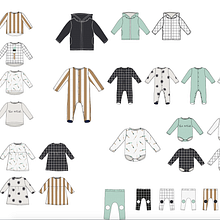"The Artist" AW 17 _ diseño y fichas técnicas para la colección de moda infantil. Design, and Traditional illustration project by Cristina Romero - 09.20.2015