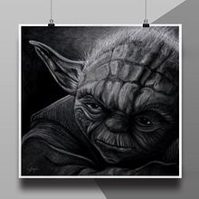 Ilustración Yoda. Traditional illustration project by Gabriela Zapata - 02.15.2014
