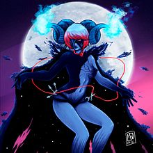 Ilustración personal - La muerte y la vida, ama del universo y portadora de las noches, la que guarda el hilo rojo del destino.. Un progetto di Illustrazione tradizionale di Sandra Campos - 01.10.2016