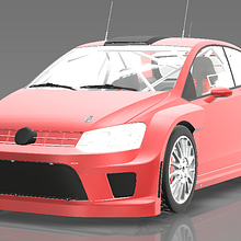 VW POLO WRC Ein Projekt aus dem Bereich 3D, Design von Kraftfahrzeugen und Produktdesign von Guillem Serna - 17.02.2017