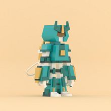 Diseño de Robot 3D. Un proyecto de 3D, Diseño de personajes e Ilustración tradicional de Francisco Vargas - 18.02.2017