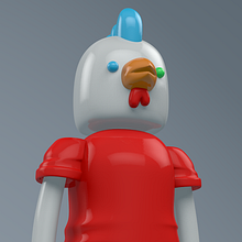 Mi Proyecto del curso: Diseño de personajes en Cinema 4D: del boceto a la impresión 3D. Un progetto di 3D di Christian Salinas - 09.03.2017