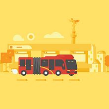 Google Transit. Animation, Traditional illustration, and Motion Graphics project by Sociedad Fantasma - 02.20.2017