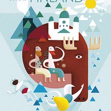 Finnish travel poster . Traditional illustration project by Albert Pinilla Ilustrador - 02.20.2017