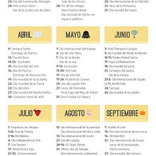 Calendario 2017 de fechas importantes para tu plan de marketing. Un proyecto de Marketing de Elena Ortiz Díaz - 02.01.2017