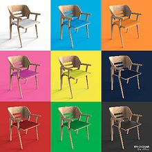Silla RR-01. 3D, Arts, Crafts, Interior Design, Furniture Design, and Making project by Daniel Poto - 02.22.2017
