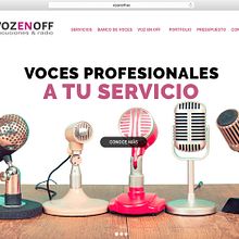 Página web Voz en Off. Web Design project by Wellaggio - 01.22.2017