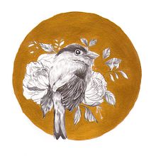 Golden Bird . Un proyecto de Bellas Artes, Diseño e Ilustración tradicional de Cristina Iglesias - 21.02.2017
