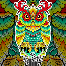Neo Traditional Owl. Projekt z dziedziny Trad, c i jna ilustracja użytkownika Esteban Moya Viteri - 21.02.2017