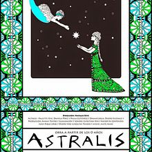 Astralis - afiche teatro. Graphic Design, and Traditional illustration project by Maite Awad Lobato - 02.24.2017