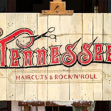 Tennessee Haircuts & Rock'n' Roll. Street Art, Arts, Crafts, Fine Arts, Br, ing, Identit, Calligraph, Infographics, Naming, T, and pograph project by Miguel Ferrera García - 02.25.2017