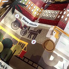 Yelpy Map of Warsaw. Art Direction, Graphic Design, and Traditional illustration project by Sara de la Mora - 06.04.2013