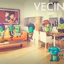 Vecinitos: Creación de un microuniverso de personajes, enfocados a una miniserie animada.. Animation, Character Design, and Traditional illustration project by Kevin Rafael Araujo - 02.26.2017