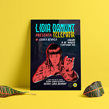Cartel para concierto: Lidia Damunt + Gorka Beunza. Fine Arts, Art Direction, Design, Graphic Design, Traditional illustration, Music, and Advertising project by Cristina Jiménez - 03.02.2017