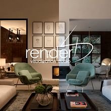 Salón 4D. Un proyecto de 3D, Arquitectura, Diseño de interiores e Infografía de render 4D - 03.03.2017