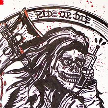 Skateboard • Ride or Die #Skateart. Art Direction, Design, and Traditional illustration project by Matdisseny @matdisseny - 06.28.2013
