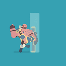 Gifs of Legends - Braum. Un proyecto de Animación, Ilustración tradicional y Motion Graphics de Manuel Díaz Delgado - 06.03.2017