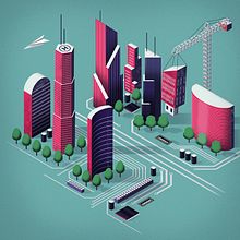 Electronic city. Un proyecto de Dirección de arte, Diseño e Ilustración tradicional de Javi Travi - 05.03.2017