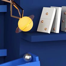 Mi Proyecto de Animación: Fichas de domino. . Een project van 3D van Oscar Guerrero Justo - 06.03.2017