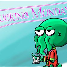 Cthulhu Fucking Monday. Traditional illustration project by Javier García Gómez - 03.07.2017