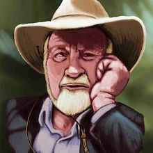 Tribute to Bill Mollison. Traditional illustration project by Chema G. Baena Art - 03.08.2017
