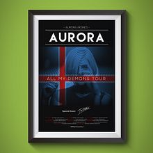 Aurora's Poster. Art Direction, Graphic Design, and Advertising project by Dewin Castillo - 03.09.2017