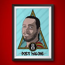 Post Malone's Poster. Art Direction, Graphic Design, and Advertising project by Dewin Castillo - 03.09.2017