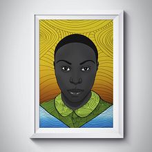 Laura Mvula's Poster. Fine Arts, Art Direction, Graphic Design, Traditional illustration, and Advertising project by Dewin Castillo - 03.09.2017