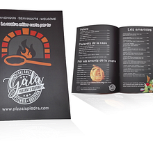 Carta Menú Pizzeria. Un proyecto de Diseño gráfico de Magda Semidey - 19.01.2017