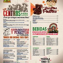 La Chaparrita Rte Tex Mex - Carta Menú. Graphic Design project by Trinidad Reyes Torregrosa Morales - 04.30.2015