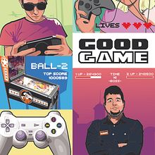 Good Game - Cartel Publicitario. Graphic Design, and Traditional illustration project by Trinidad Reyes Torregrosa Morales - 12.07.2015