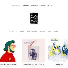 camilustra.es Ein Projekt aus dem Bereich Webdesign von Eder Pozo Pérez - 12.03.2017