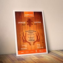 Huercasa Country Festival . Un progetto di Graphic design di Estefanía Fernández - 14.03.2017