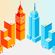 Londres vs Nueva York. Animation, and Motion Graphics project by Ricardo Saraiva - 03.14.2017