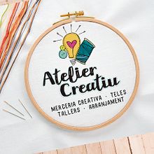 Atelier Creatiu / Imagen corporativa. Projekt z dziedziny Craft, Br, ing i ident, fikacja wizualna i Projektowanie graficzne użytkownika andrea elias rosas - 15.03.2017
