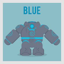 League of Legends Monsters: Blue buff. Ilustração tradicional projeto de Manuel Díaz Delgado - 16.03.2017