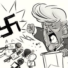 Mr. Trump!. Traditional illustration project by Iker J. de los Mozos - 03.17.2017