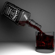 Práctica botella Jack Daniels. Un proyecto de 3D, Post-producción fotográfica		 y VFX de Juan Cubero Armendariz - 14.03.2017