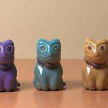 Kitten Figures. 3D project by Daniel Palacio - 03.20.2017