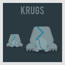 League of Legends Monsters: Krugs. Ilustração tradicional projeto de Manuel Díaz Delgado - 20.03.2017