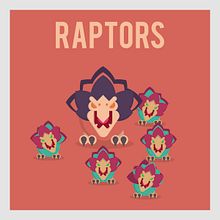 League of Legends Monsters: Raptors. Ilustração tradicional projeto de Manuel Díaz Delgado - 20.03.2017