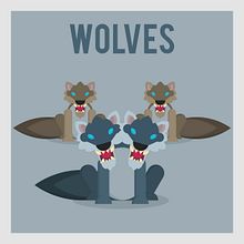 League of Legends Monsters: Wolves. Ilustração tradicional projeto de Manuel Díaz Delgado - 20.03.2017