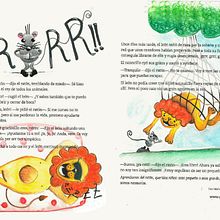 ilustraciones para fábula el león y ratón. Curso, Ilustraciones para publicaciones infantiles. Un proyecto de Bellas Artes de Africa Pando Acedo - 21.03.2017
