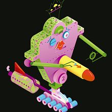 Mini Mechas-Kaiju. Un progetto di 3D di Alvaro Ramos Candia - 21.03.2017
