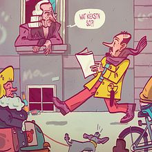 Berlin city. Traditional illustration project by Dani Maiz - 03.22.2017